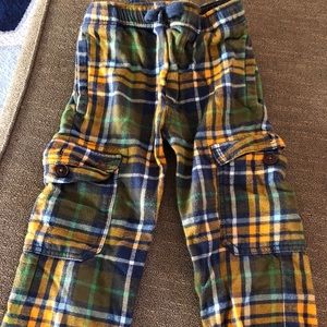 Mini Boden plaid tartan pants 7 years boys